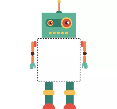 Wandtattoo Kinderzimmer Lichtschalter Sticker Roboter - TenStickers