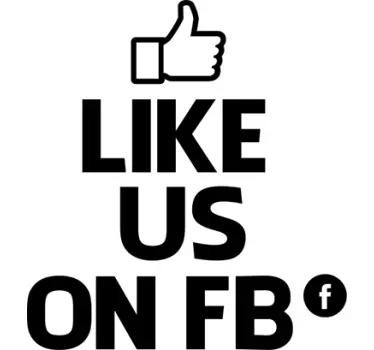 Aufkleber like us facebook - TenStickers