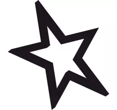 Stern Umriss Aufkleber - TenStickers
