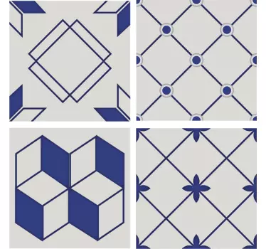 Fliesen Aufkleber geometrische Muster - TenStickers