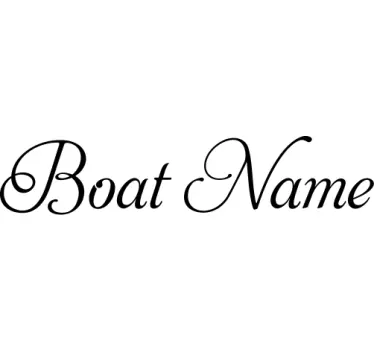 Wandtattoo Maritim Bootsname - TenStickers
