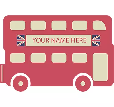 Personalisierbarer Double-Decker - TenStickers