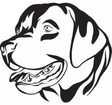 Wandtattoo Haustier rottweiler  Aufkleber - TenStickers