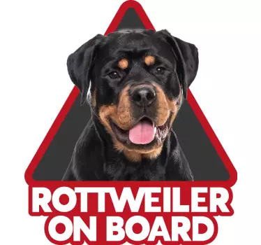 Haustier Aufkleber fürs Auto mit Rotweiler - TenStickers