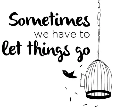 Let things go Wandtattoo - TenStickers