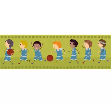 Fußball Bordüre Aufkleber - TenStickers