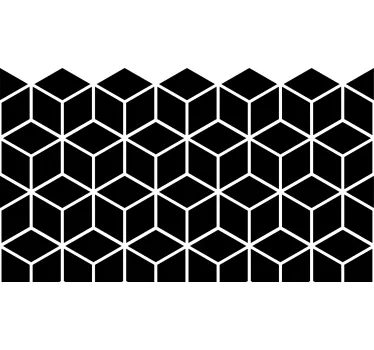 Fensteraufkleber geometrische Würfel - TenStickers
