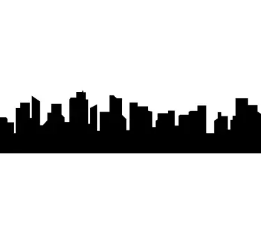 Wandtattoo Skyline Büroräume - TenStickers