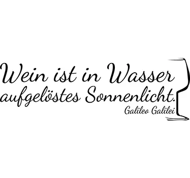 Wandtattoo Küche Wein ist Wasser - TenStickers