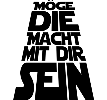 Wandtattoo Schlafzimmer Sprüche möge die Macht mit dir sein - TenStickers