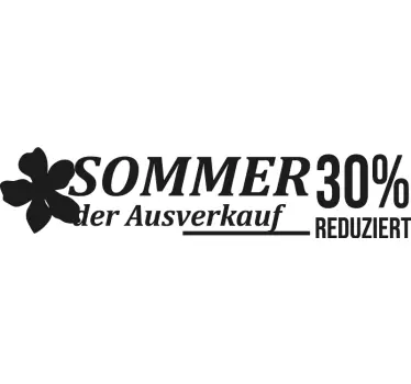 Schaufenster Aufkleber sommer-Rabattverkauf - TenStickers