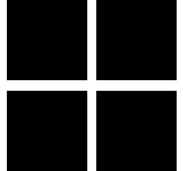 Klebefolie für die Tür im Quadrat Design - TenStickers