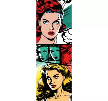 Kühlschrank Aufkleber vintage Comic Vinyl - TenStickers