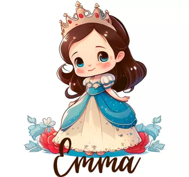 Comic Sticker kleine Prinzessin - TenStickers