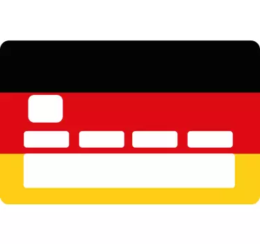 Kreditkarten Aufkleber deutsche Flagge - TenStickers