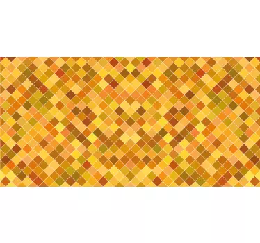 Kleine gelbe Quadrate Fliesen Aufkleber - TenStickers