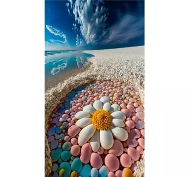 Türaufkleber Natur tropischer Strand - TenStickers