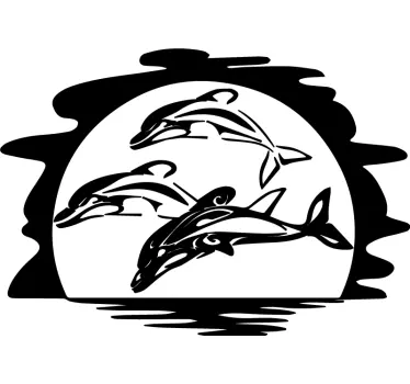 Wohnmobil Aufkleber Tier Delphine Design - TenStickers