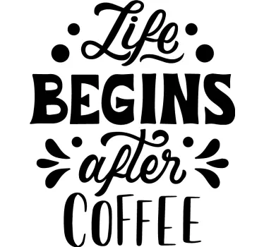Aufkleber für Kaffeemaschine - TenStickers