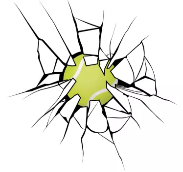 Aufkleber visuelle Effekte glasbruch - TenStickers