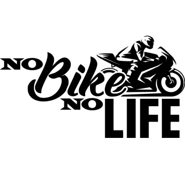 Wandtattoo Garage No bike No life - TenStickers