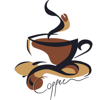Heiße Kaffeetasse Wandtattoo Küche - TenStickers