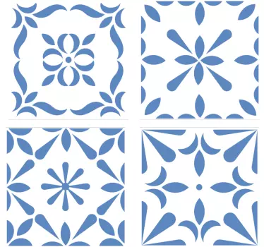 Wandtattoo Badezimmer fliesen portugiesisch - TenStickers