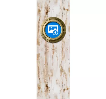 Türaufkleber Bullauge rustik - TenStickers