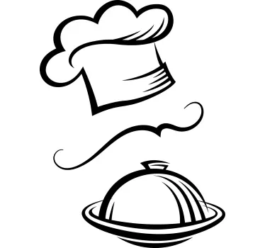 Wandtattoo Kochen Elemente Skizze - TenStickers