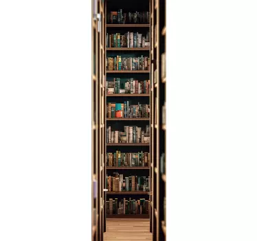 Türaufkleber Bibliothek Flur - TenStickers