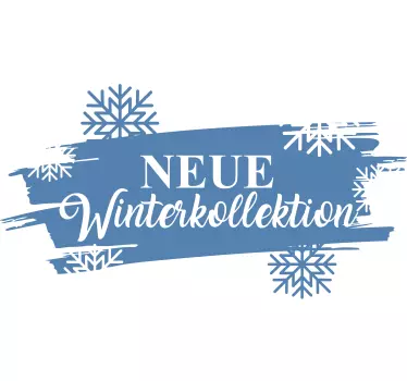 Fernster Aufkleber Winter Kollektion Schnee - TenStickers