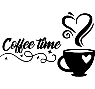 Wandtattoo Küche kaffeezeit - TenStickers