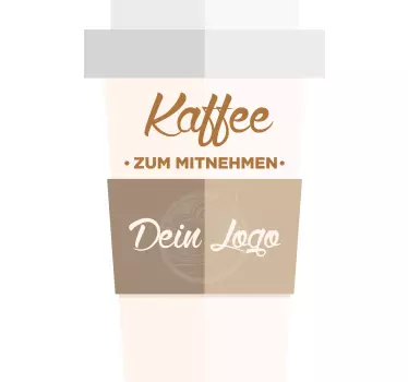 Schaufenster Aufkleber kaffeebecher-Zeichen - TenStickers