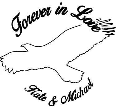 Hochzeitsaufkleber Forever in Love - TenStickers