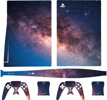 PS5 Aufkleber galaxis - TenStickers