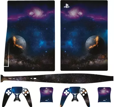 PS5 Skin düsterer Weltraum - TenStickers