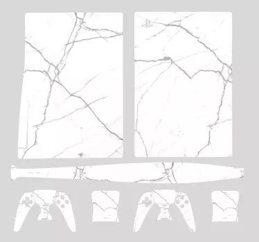 Weißer Marmor PS5 Skin - TenStickers