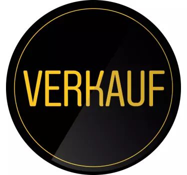 Rabatt Aufkleber werbung für kreisförmige formen - TenStickers