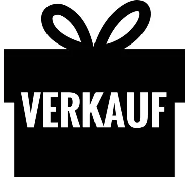 Rabatt Aufkleber geschenkbox - TenStickers