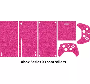 Xbox Aufkleber Magenta Glitzer - TenStickers