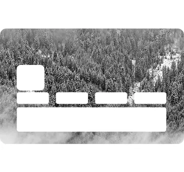 Kreditkartenaufkleber Winterwald - TenStickers