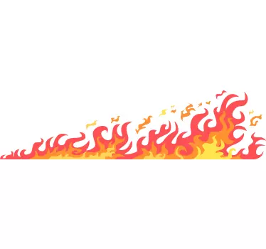 Flammen Autoaufkleber - TenStickers