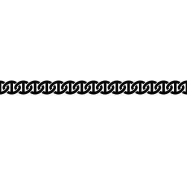 Autoaufkleber schwarze Ketten Chain - TenStickers