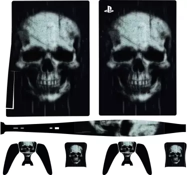 Dunkler Totenkopf PS5 Skin - TenStickers