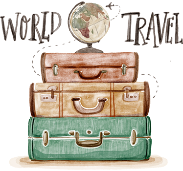 Wandtattoo Schlafzimmer World Travel - TenStickers