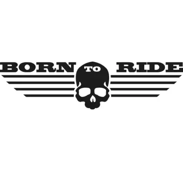 Born to Ride Aufkleber fürs Motorrad - TenStickers