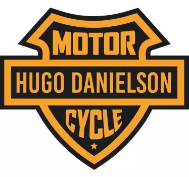 Klassisches Motorradschild personalisierter Aufkleber - TenStickers