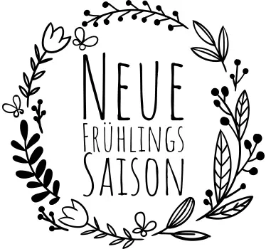 Schaufensteraufkleber neue frühlingssaison - TenStickers