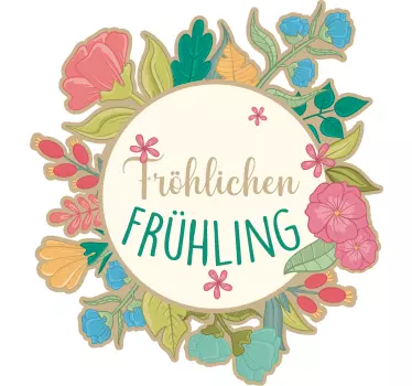 Schaufenster Aufkleber fröhlicher Frühling - TenStickers