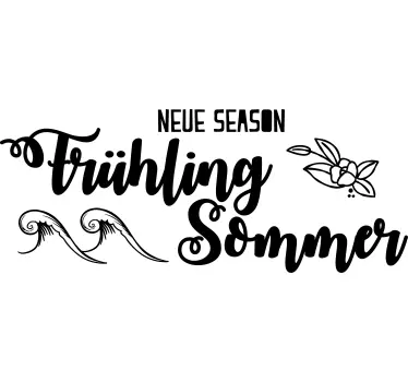 Schaufenster Aufkleber neue saison frühling sommer - TenStickers